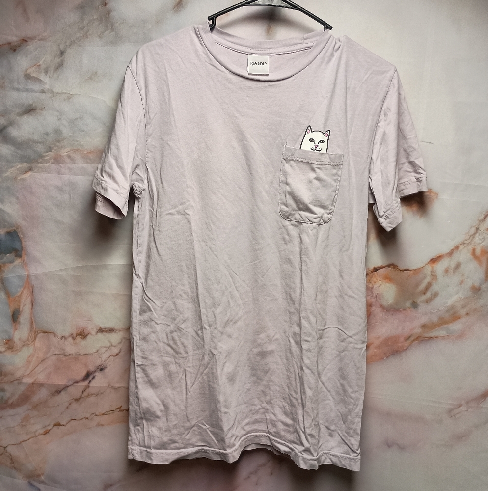 RipnDip Lavender Pocket Cat Tee